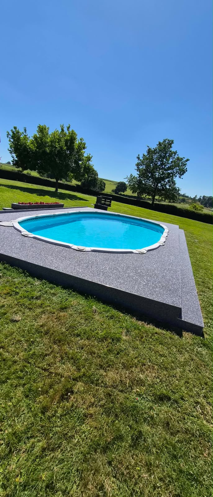 Tapis de pierre piscine 2